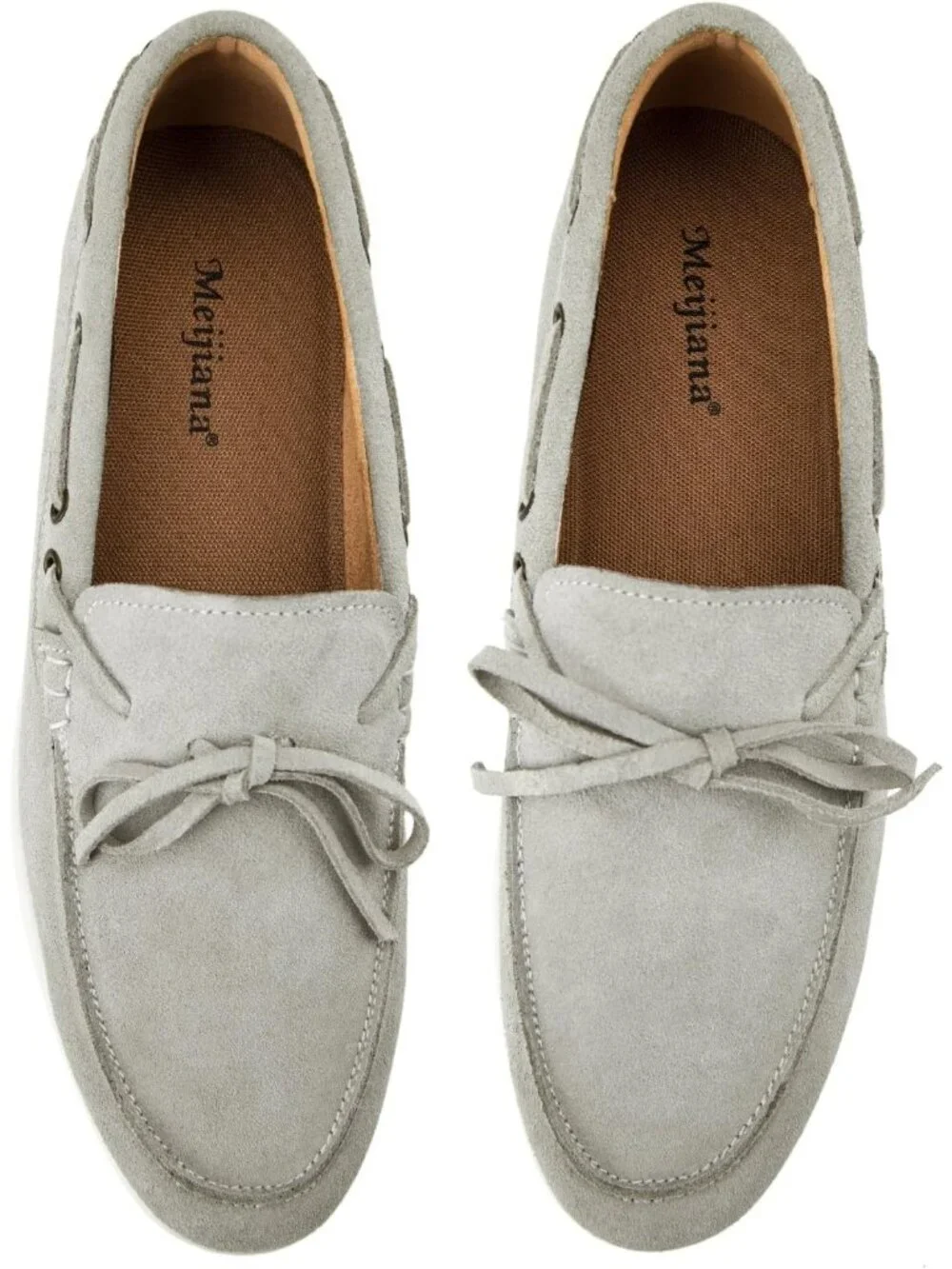 🆕Men's White 1 Leather Loafers Slip-On Moccasins Suede Dress Shoes Lightweight